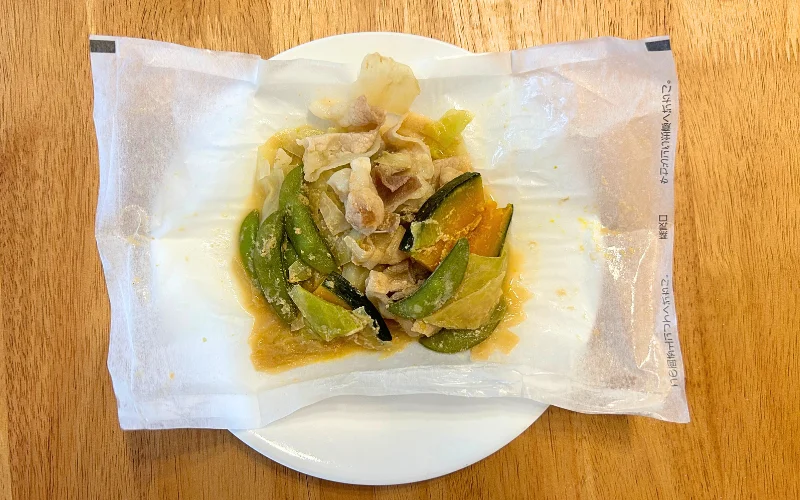 グリーンスプーン　豚バラ肉とかぼちゃのごま味噌しゃぶ