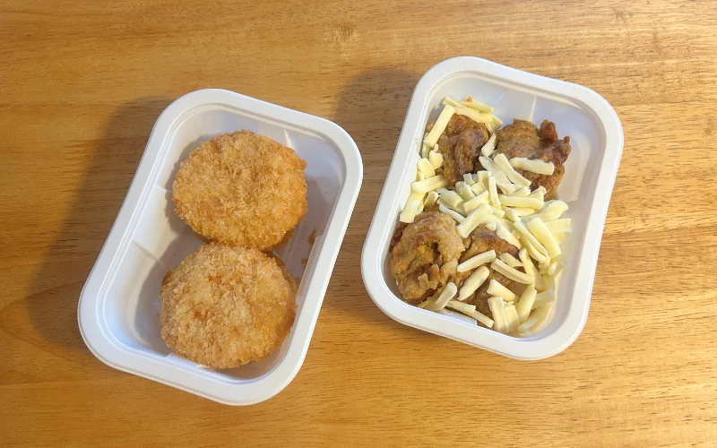 エビカツ 鶏肉のカレーチーズ焼き つくりおき.jp