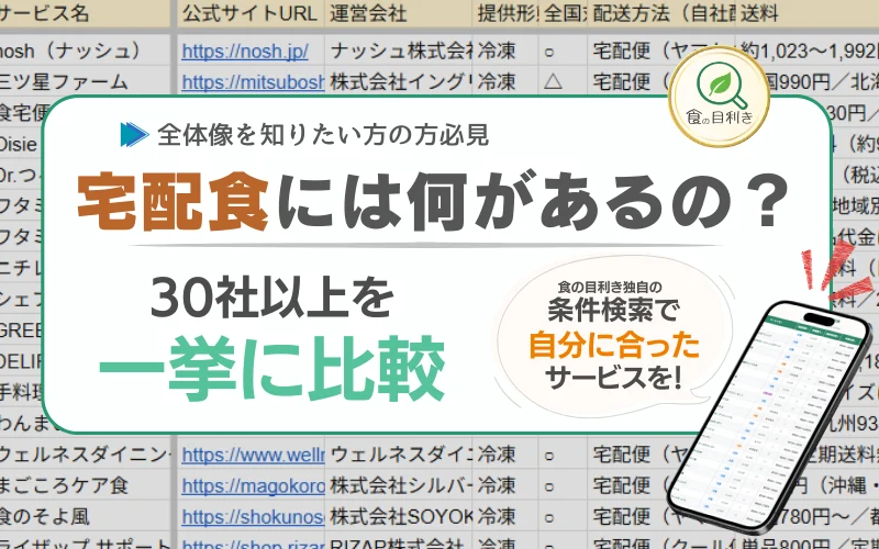 宅配食　何がある　