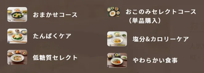 食宅便　コース種類